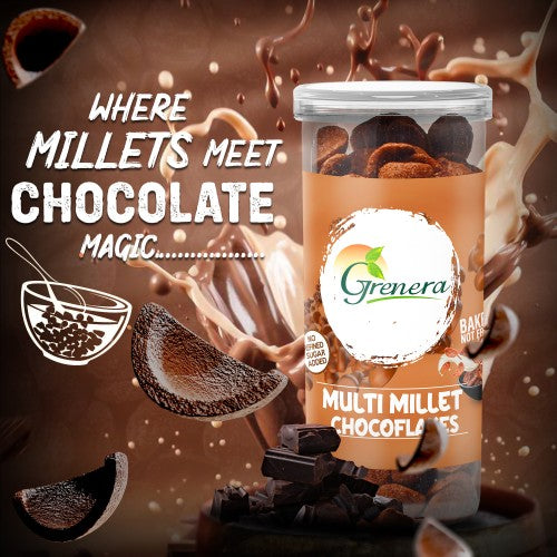 Multi Millet Choco Flakes: Crunchy, Chocolaty, and Packed with Goodness