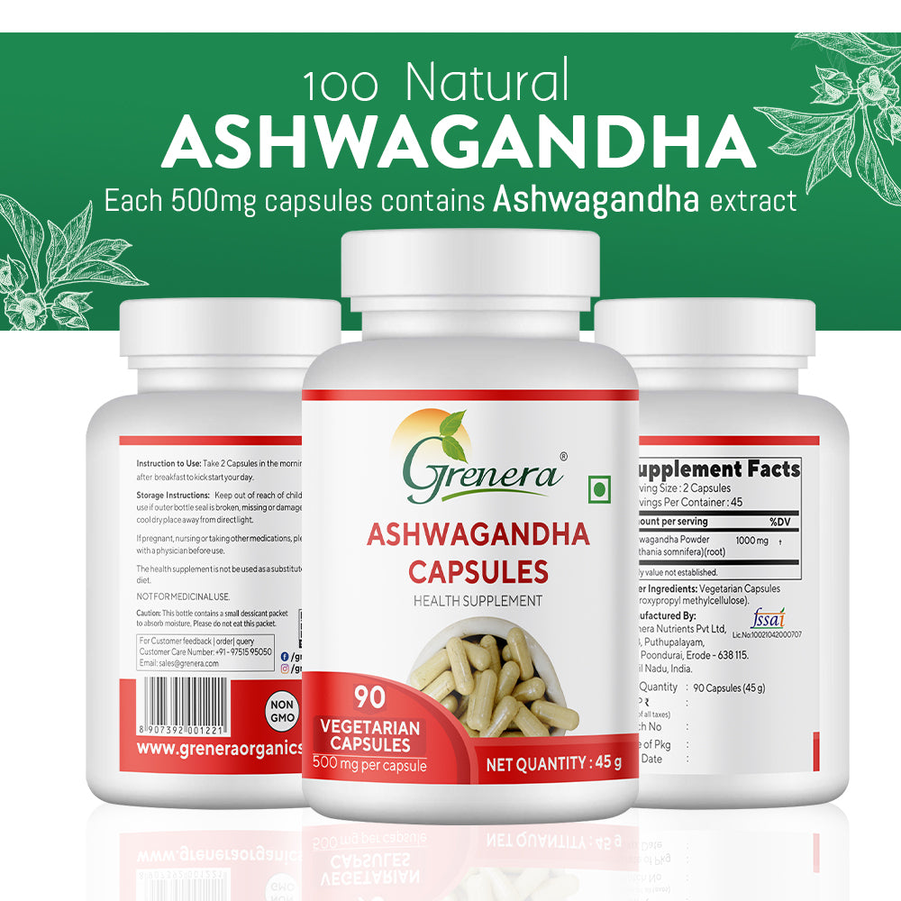 Ashwagandha Capsules – Ancient Herb, Modern Wellness – greneraindia